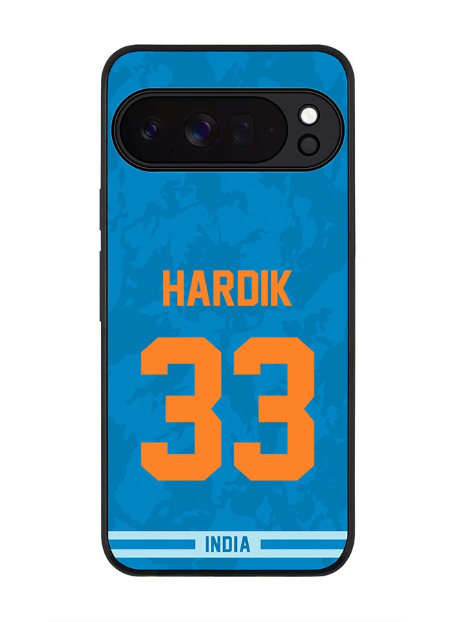 For Google Pixel 10 Pro Case,Slim fit Camera Protection, Shockproof Thin Phone cover  - India Hardik Pandya, Jersey No 33